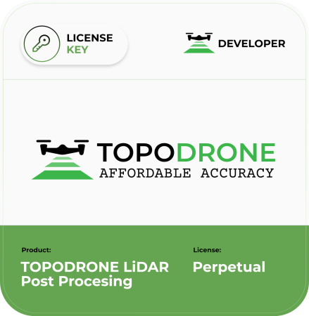 Лицензия на TOPODRONE LiDAR Post Processing бессрочная